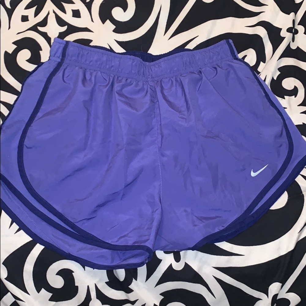 Purple Nike dri fit shorts